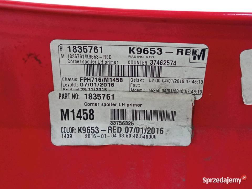 OSŁONA OWIEWKA KABINY LEWA NAROŻNIK DOLNY DAF XF