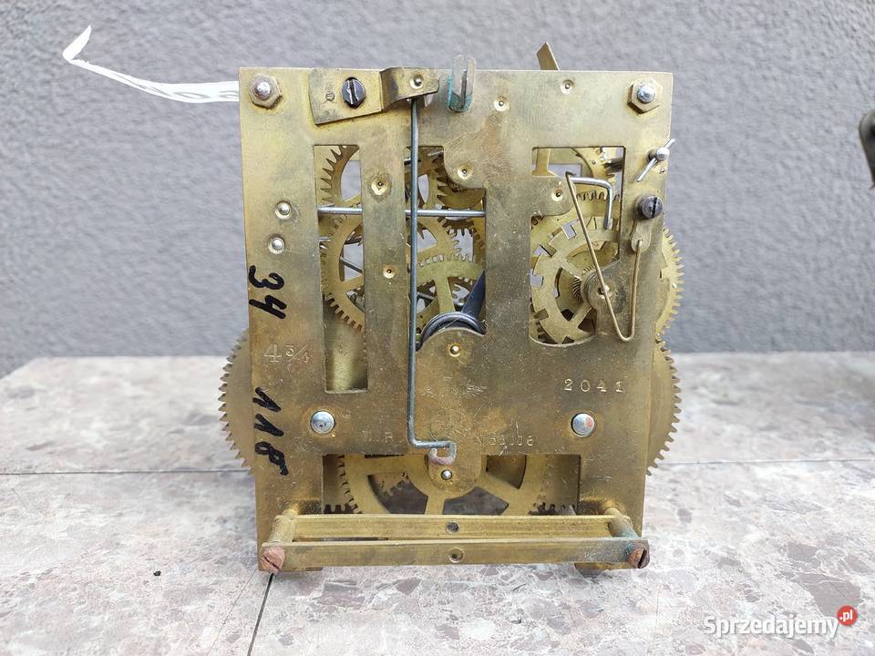 M099 Mechanizm starego zegara ściennego FMS Tczew sprzedam