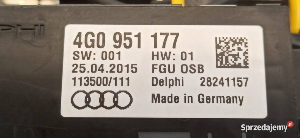 AUDI A7 4G LAMPKA PODSUFITKI 4G0947135D