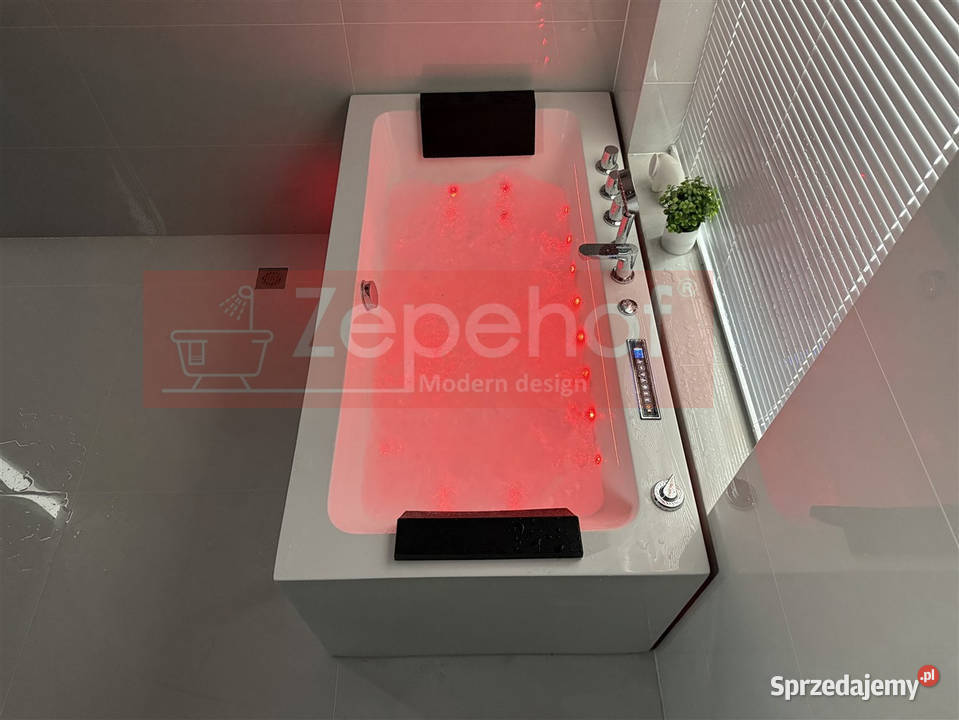 Wanna z hydromasażem LS4420 150cmx75cmx58 chromo Wanny podlaskie Grabówka