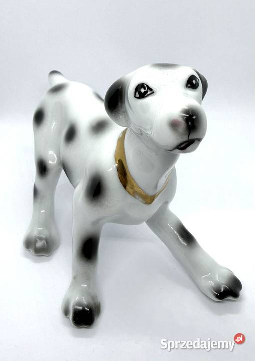 Figurka dalmatyńczyk Ręcznie malowana porcelana Kraków