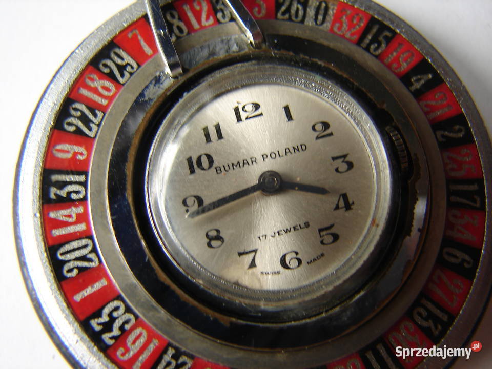 Bumar Poland zegarek ruletka World Time rzadki Warszawa