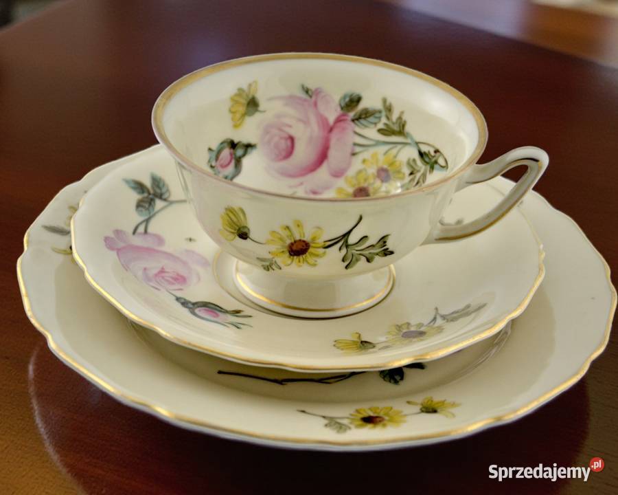 Zestaw śniadaniowy Thomas Ivory kwiaty Bavaria Bronisze sprzedam