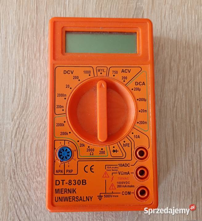 MIERNIK ELEKTRONICZNY CYFROWY MULTIMETR DT830B Szczecin sprzedam