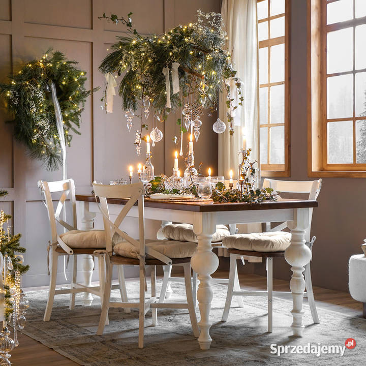 Stylowy stół drewniany do jadalni MES 05 Stoły małopolskie Maków Podhalański