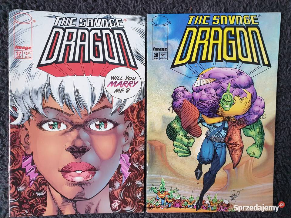 The Savage Dragon zestaw 14 komiksów Image USA Amerykańskie Gdynia