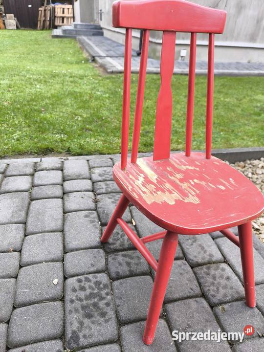 Krzesło mały patyczak orginal lata okresu PRL