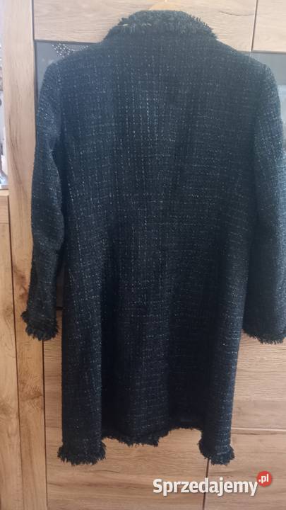 Płaszcz wiosenny czarny styl vintage Białystok