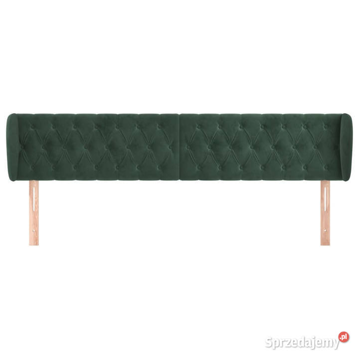 Zagłówek uszak ciemnozielony 183x23x7888 mazowieckie