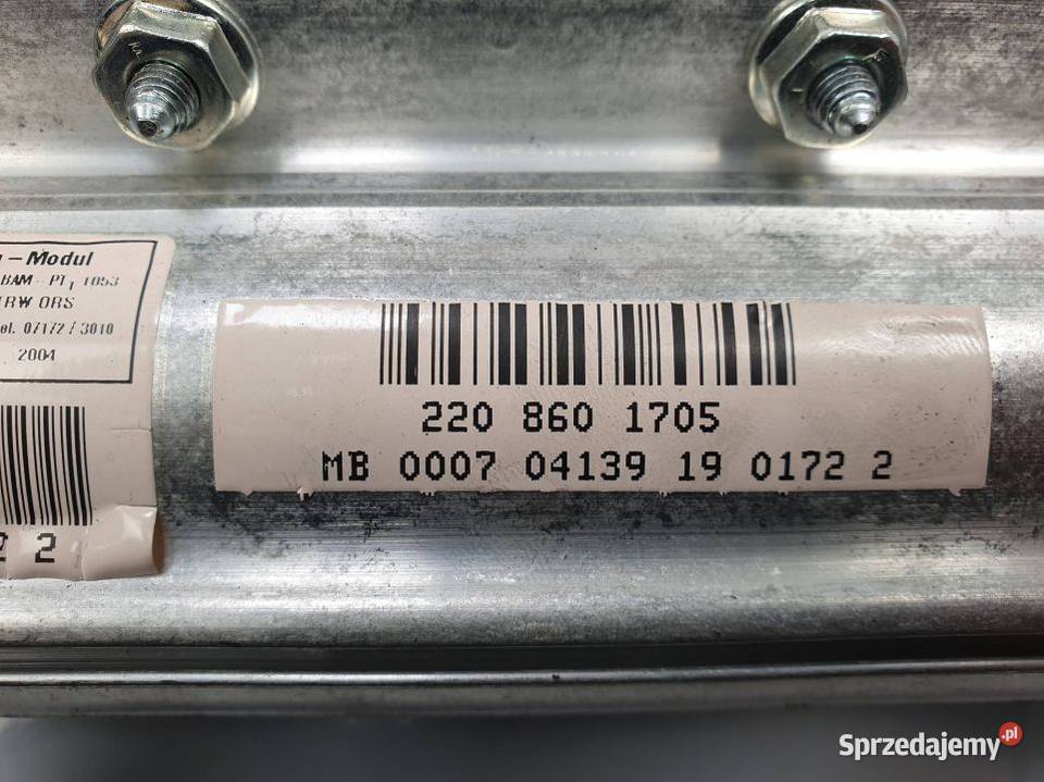 PODUSZKA AIRBAG MERCEDES BENZ SKLASA W220