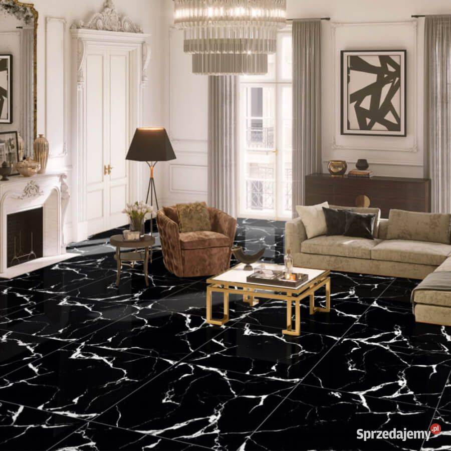Gres Black Marble High Glossy 60x60x09 Podłogi i schody Kraków