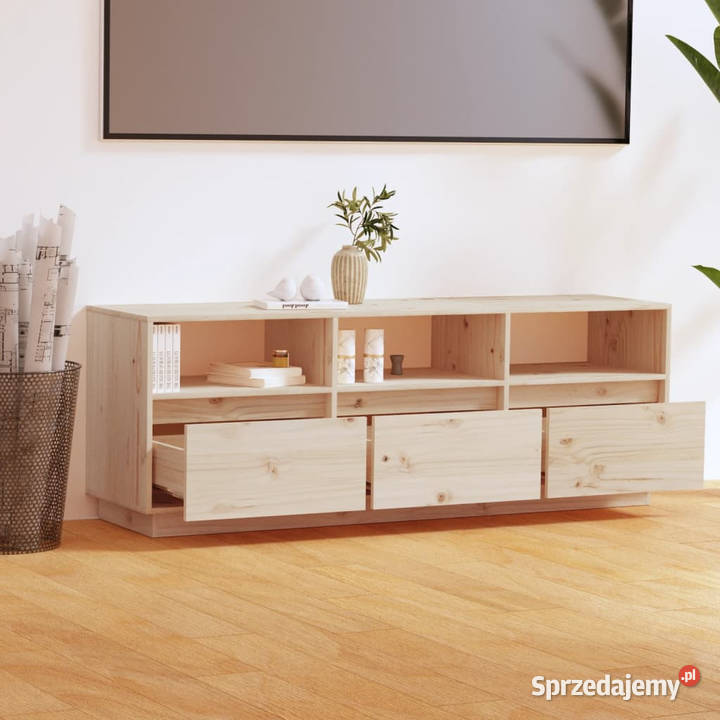 Szafka pod telewizor 140x37x50 lite drewno Warszawa