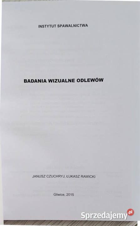 Badania wizualne odlewów Gorlice