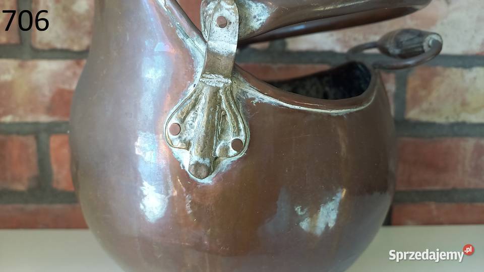 Pojemnik miedziany Osłonka na doniczkę Doniczka Gawroniec