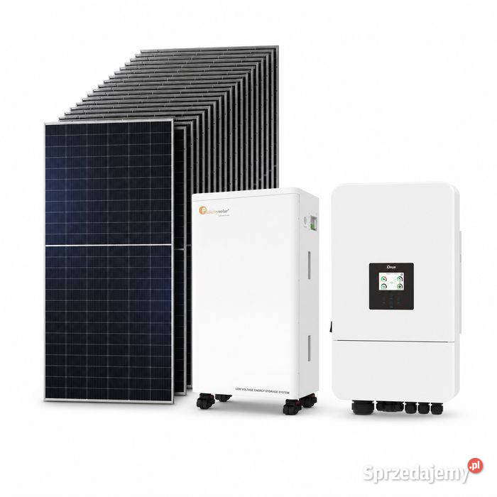 Zestaw fotowoltaiczny hybrydowy 12 kWp falownik sprzedam