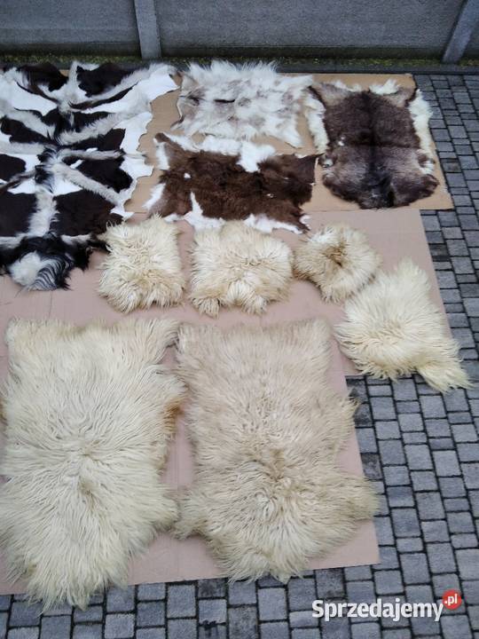 Skóra naturalna dekoracja dywanik chodnik Gniezno