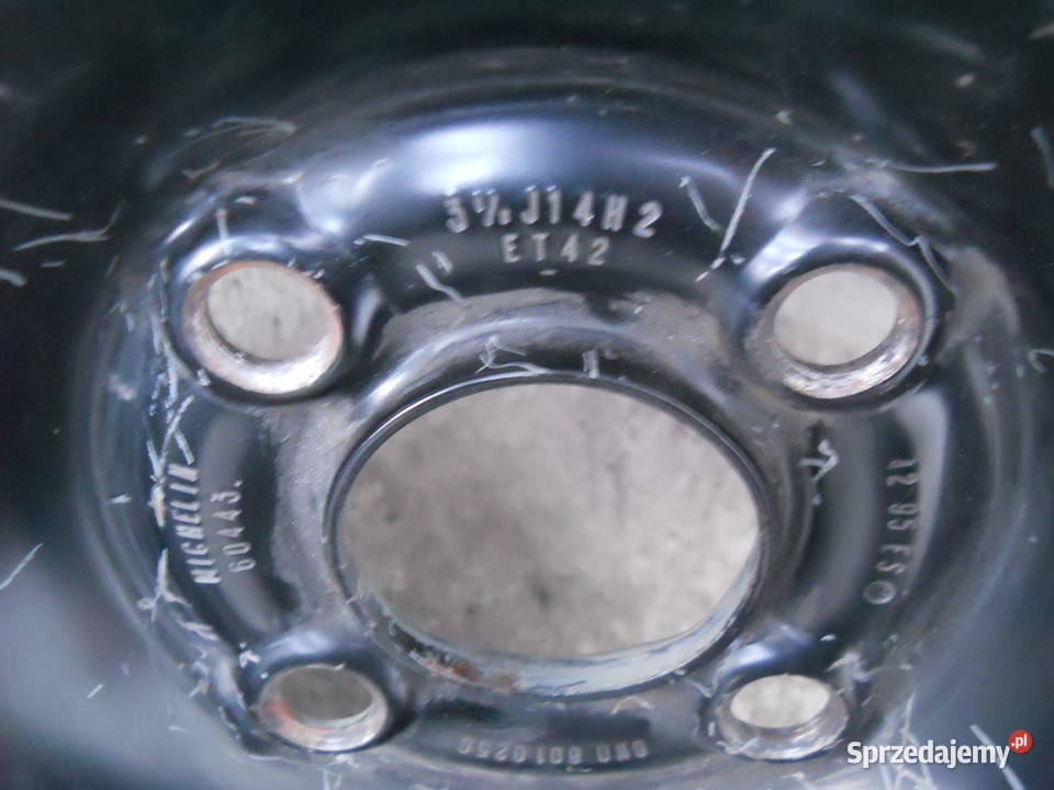 Koło dojazdowe 14 Vw Audi 4x100 Dojazdówka Zapas kujawsko-pomorskie sprzedam