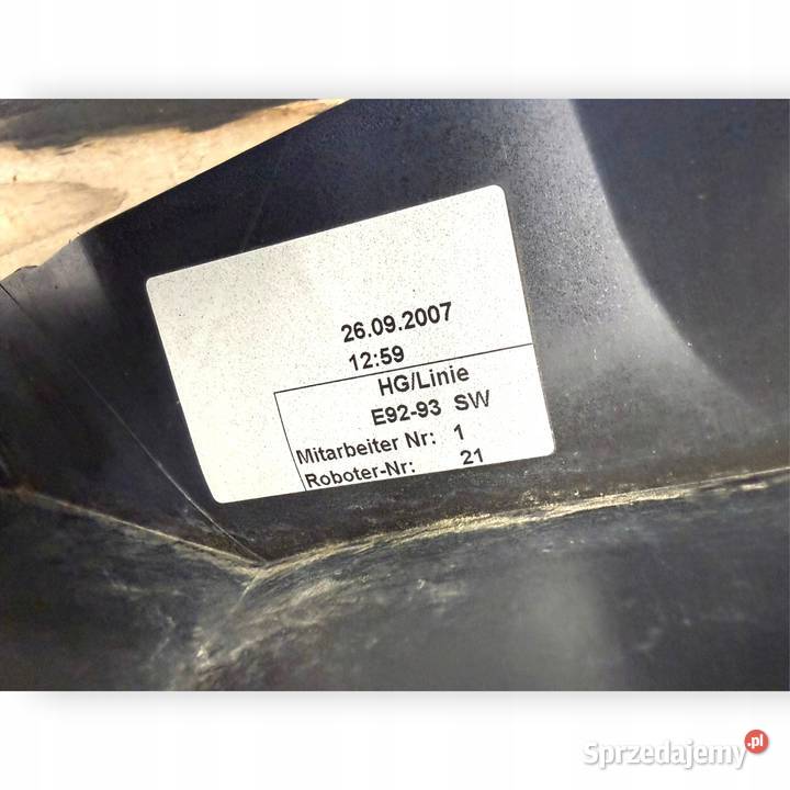 BŁOTNIK PRAWY BMW E92 COUPE E93 CABRIO 20042010 lubelskie sprzedam