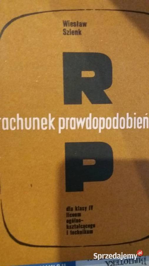 Rachunek prawdopodobieństwa Szlenk matematyka Warszawa