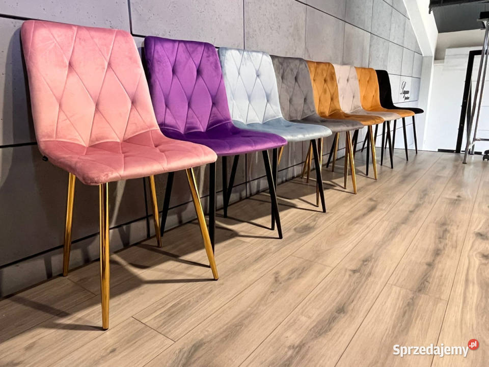 Krzesło tapicerowane welurowe salon kuchnia Białystok