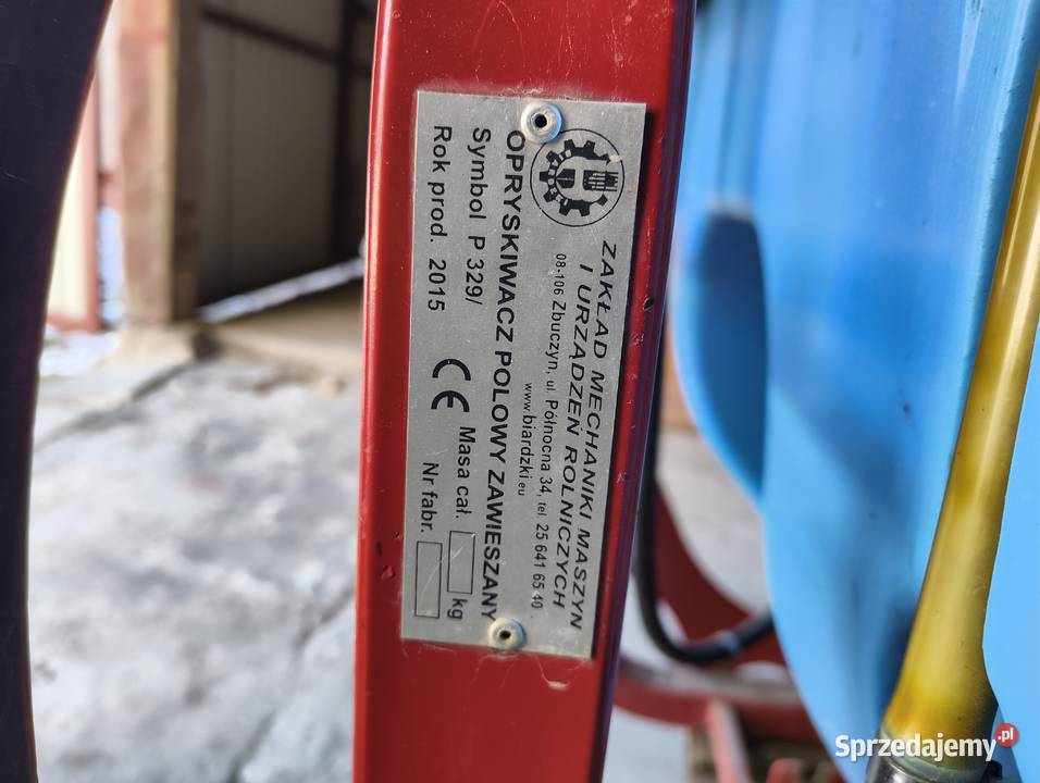 Opryskiwacz Biardzki 500l 15m lubelskie Sosnówka