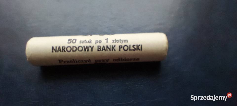 Stare monety 1 złoty Rolka Narodowy Bank Polski podkarpackie Lesko