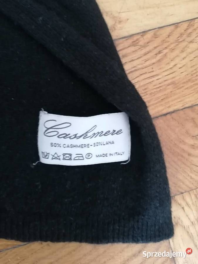 Szalik czarny firma Cashmere Gdańsk
