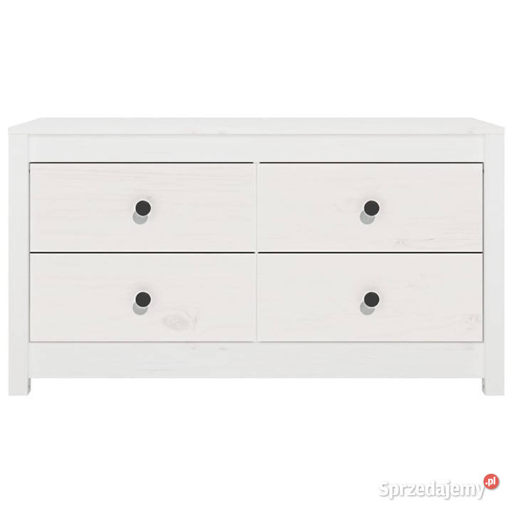 Komoda biały 100x40x54 lite drewno sosnowe Warszawa