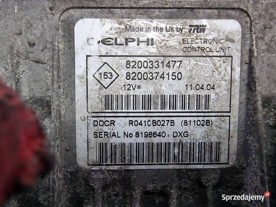 KOMPUTER RENAULT CLIO II 8200331477 Lipno