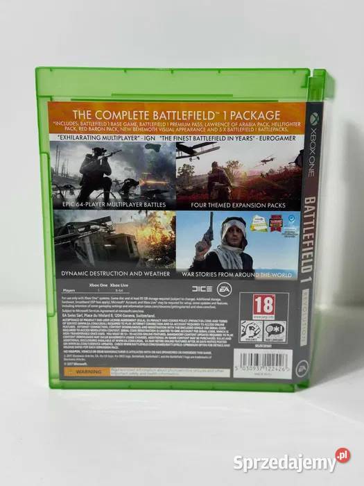 GRA BATTLEFIELD 1 REWOLUCJA NA XBOX ONE POLSKA akcja wielkopolskie