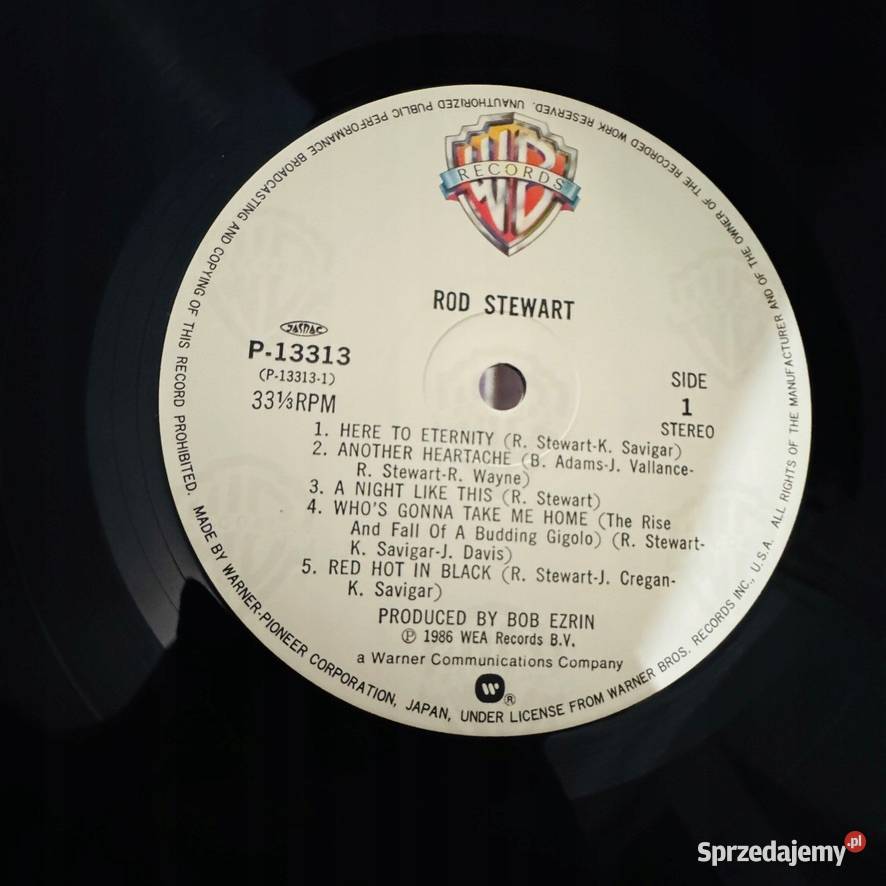 Rod Stewart Rod Stewart NMNM Japan Obi LP 1986 Gdynia