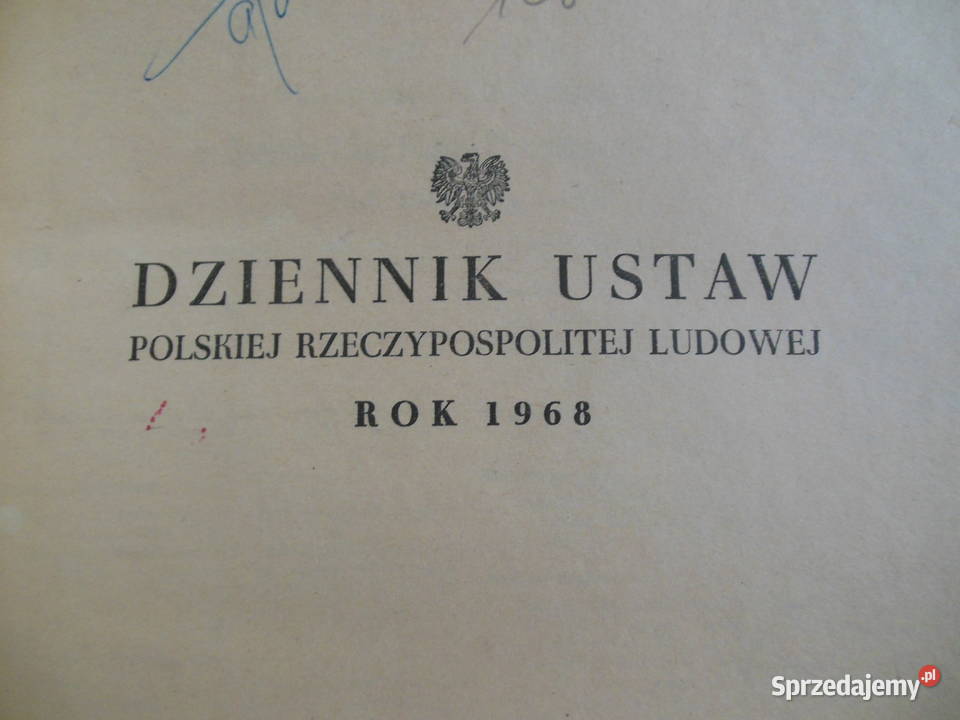 Dziennik ustaw 1966 i 1968 Kielce