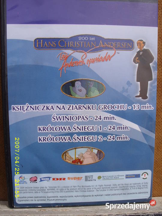 BAJKA na DVD KSIEZNICZKA NA ZIARNKU GROCHU Płyty i kasety Wołów