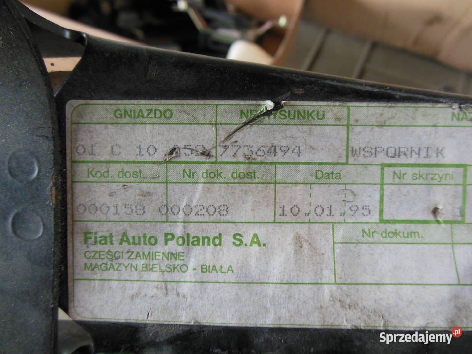 Wspornik filtra oparów paliwa Fiat Cinquecento śląskie Kozy