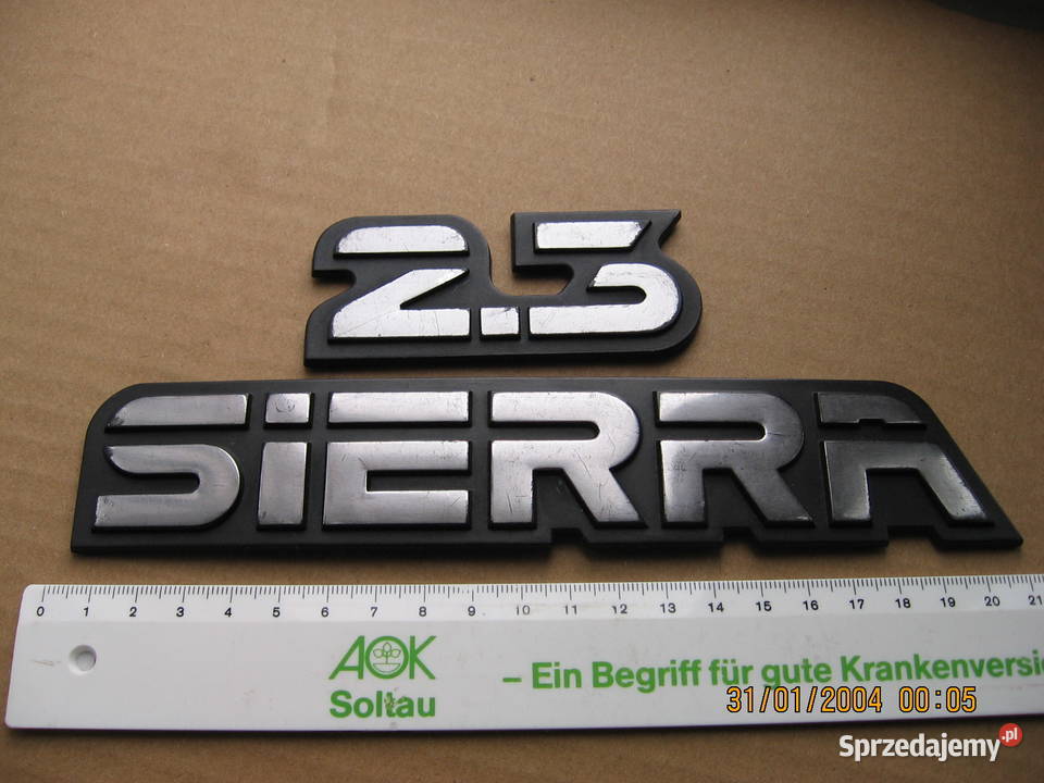 Ford Sierra 23 napis emblemat auto klasyk PRL Przemyśl
