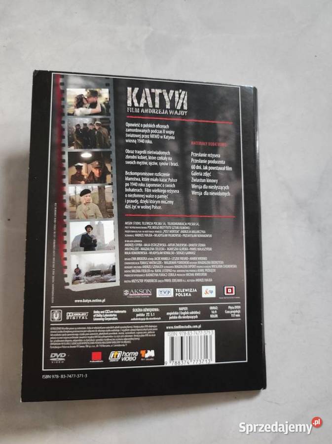 Katyń Andrzej Wajda DVD płyta film książka Filmy świętokrzyskie Kielce