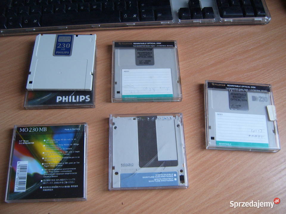dyski MO magnetooptyczny 5 230mb 128mb Fuji Wrocław