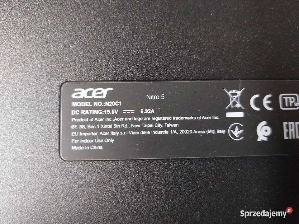 Dolna obudowa Acer Nitro 5 N20C1