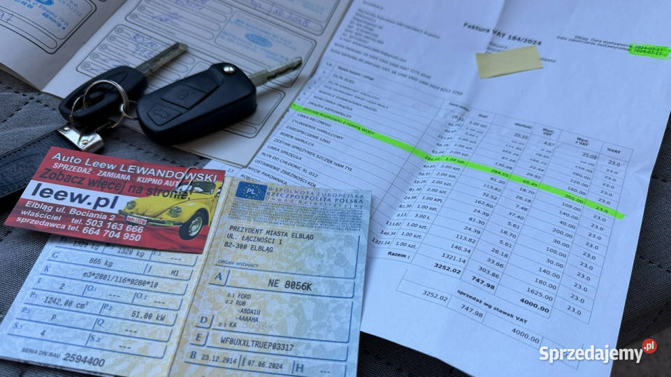 Ford KA Benzyna Salon Polska Zarejestrowany Elbląg