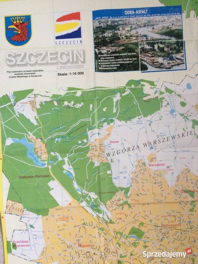 206 Plan Szczecina Z Lewobrzeżem Szczecin