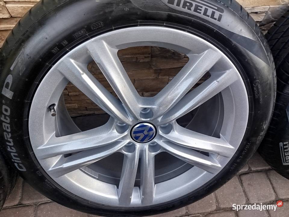 Alufelgi Audi VW 18 Opony Pirelli Volkswagen OE Inowrocław