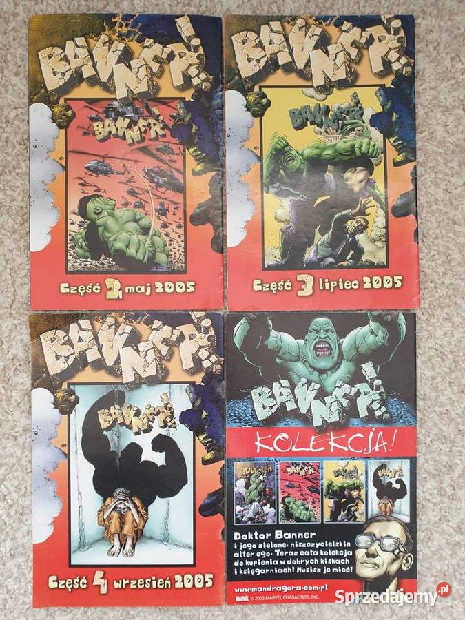 Banner zestaw 4 komiksów Mandragora 2005 Rok wydania 2005 Gdynia