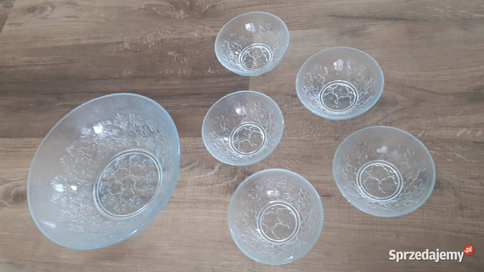 Salaterka i 5 miseczek HSG Ząbkowice wzór bratki Gliwice sprzedam