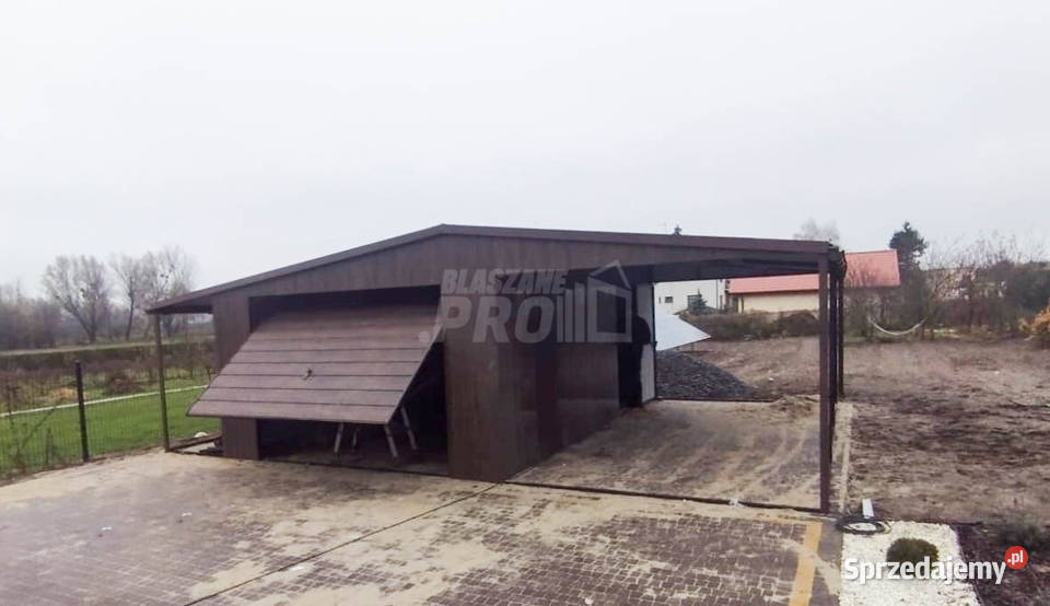 Garaż Blaszany 4x6 2x Wiata 4x6 15x6 Brama Żnin