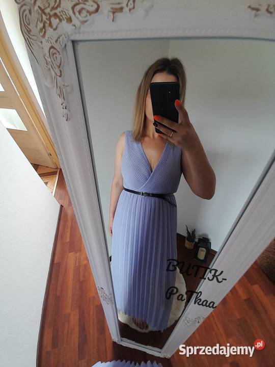 Sukienka plisowna w pięknym kolorze Rozmiar 38(M) małopolskie Kraków sprzedam