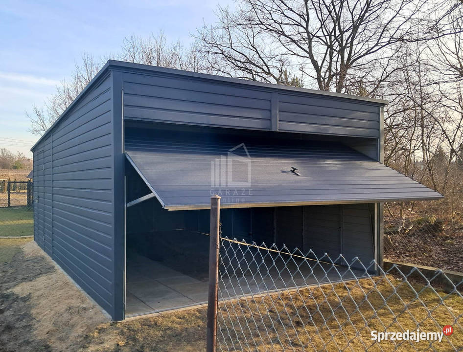 Garaż blaszany 35x7m Brama uchylna drzwi dach kujawsko-pomorskie Grudziądz
