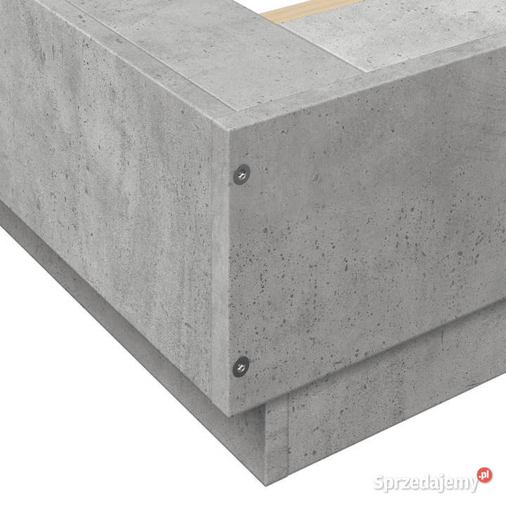 Rama łóżka z LED szarość betonu 120x200 Warszawa