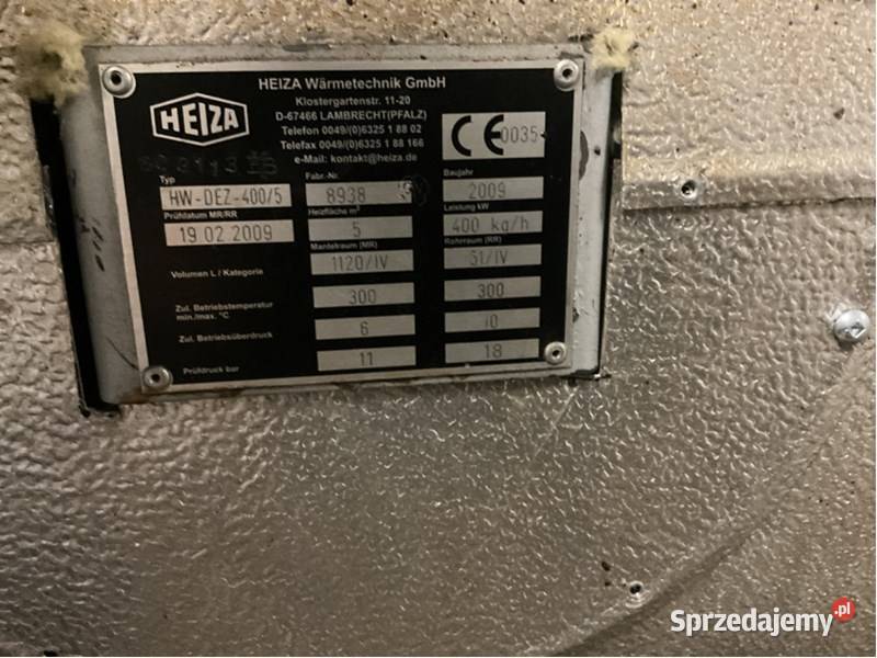 generator pary meiza 2009r 400 h bez UDT w Sława
