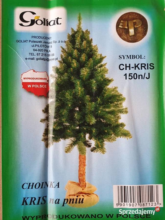 Nowa Oryginalna Choinka KRIS na pniu 150 Polski Pozostałe Cieszyn