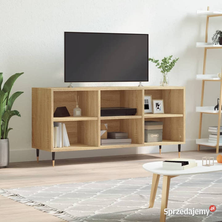 Szafka pod TV dąb sonoma 1035x30x50 WM826983 Meble